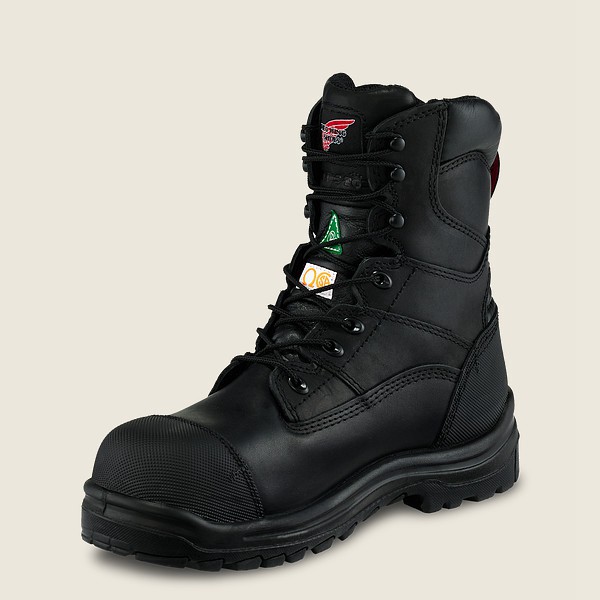 Red Wing Mens King Toe® - 8-inch Waterproof Csa Toe - Safety Boots Black - 0789FKRSY